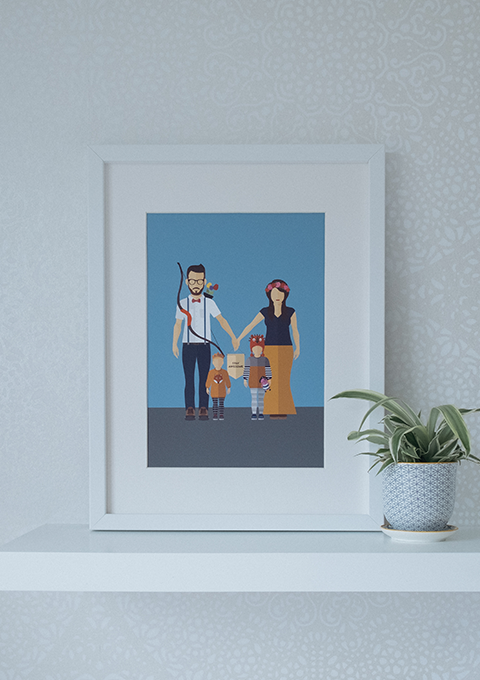Family custom portrait