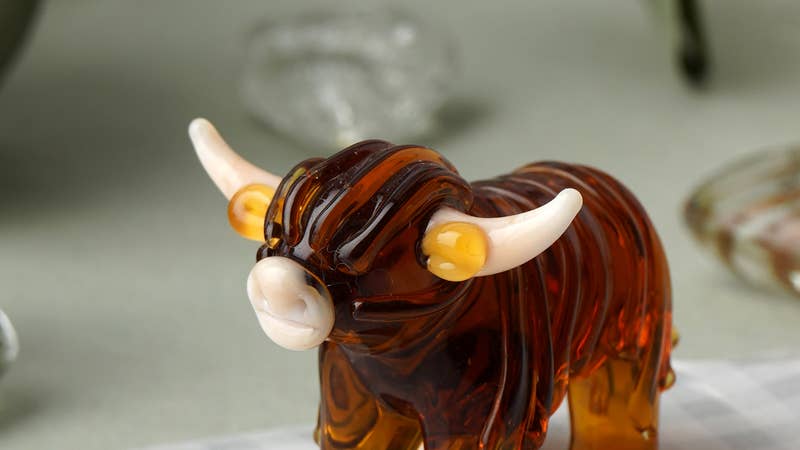 Glass Highland Cow