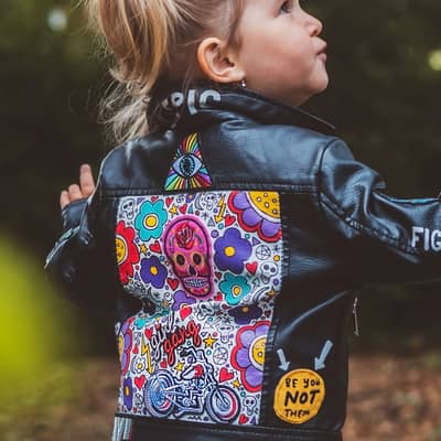 ZARAdreamland unique denim clothes stack with Birthday crown