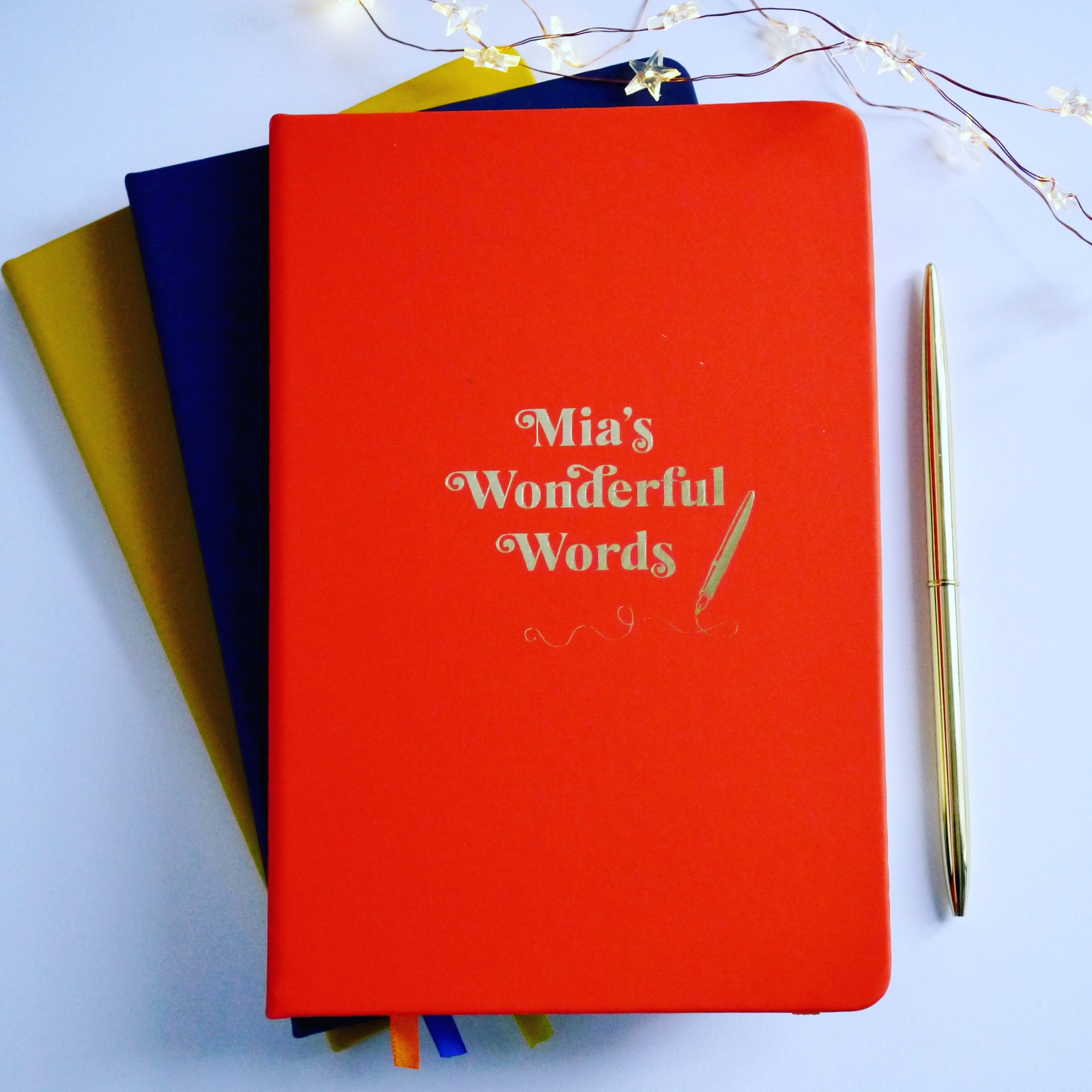 Bespoke faux leather notebook range