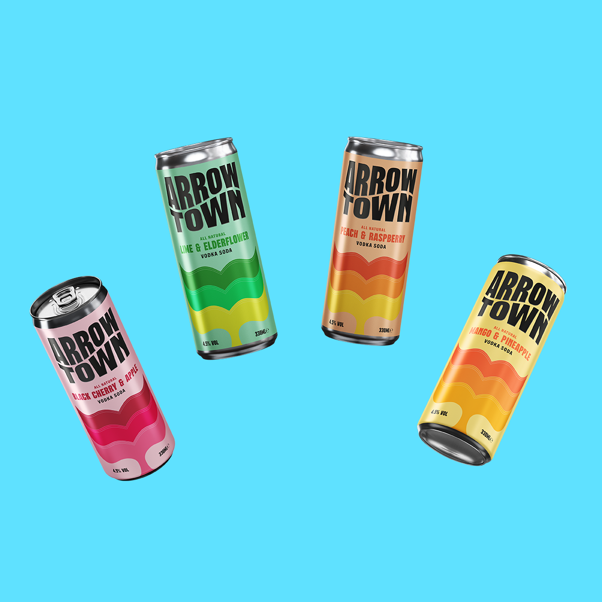 Available in four flavours.