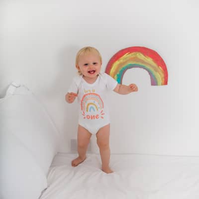 first birthday bodysuit