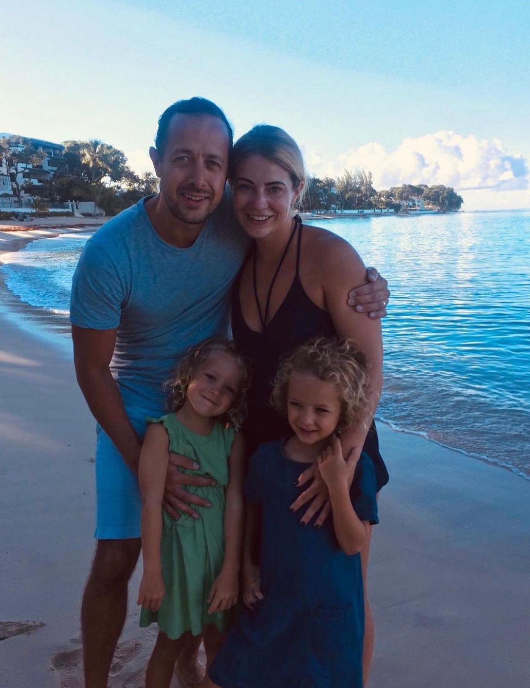 The beginnings of Triibe. Pictured here with my own Triibe. A picture of me, my wife and our two daughters.