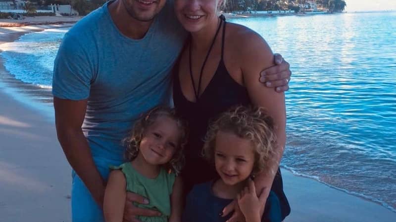 The beginnings of Triibe. Pictured here with my own Triibe. A picture of me, my wife and our two daughters.