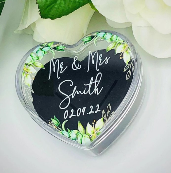 Personalised Wedding Ring Box