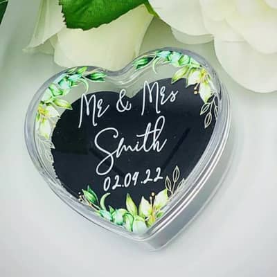 Personalised Wedding Ring Box