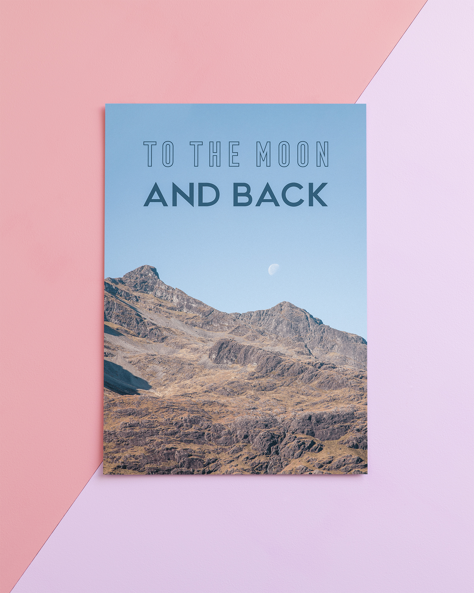 Neon Gray Somewhere Over the Rainbow Art Print