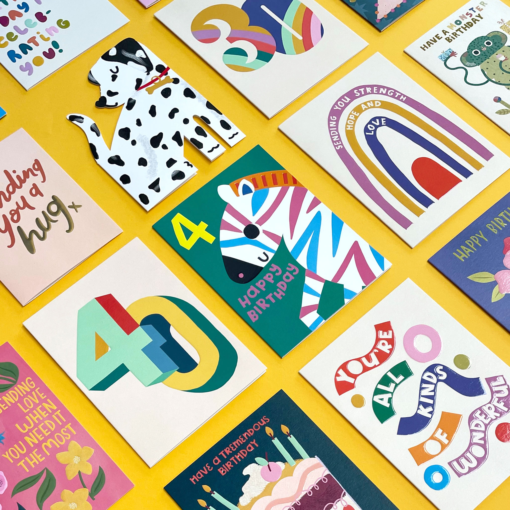 Colourful Greeting Cards | Raspberry Blossom