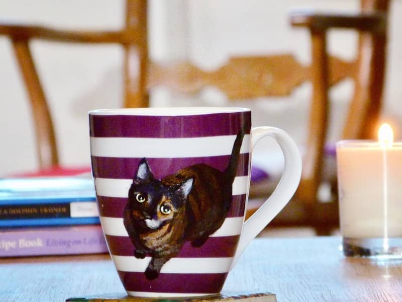 Hand Painted Dog Pet Portrait Mug