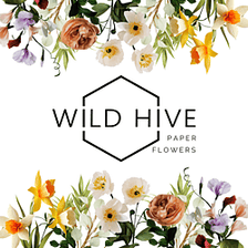 Wild Hive Paper Flowers logo