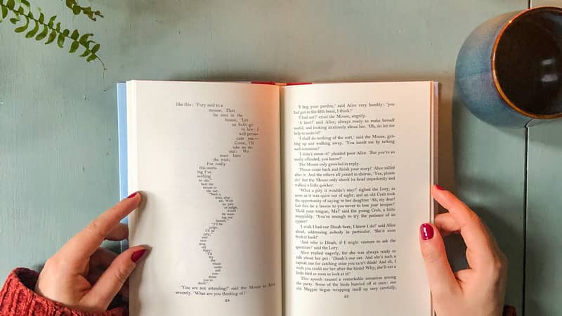 Alice's Adventures in Wonderland with Mad Hatter's Tea Party candle.