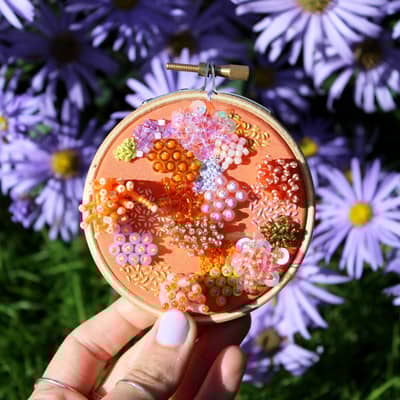 imogen melissa, embroidered hoop