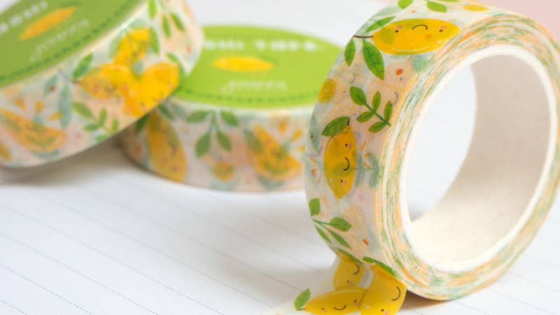 Lemon washi tape