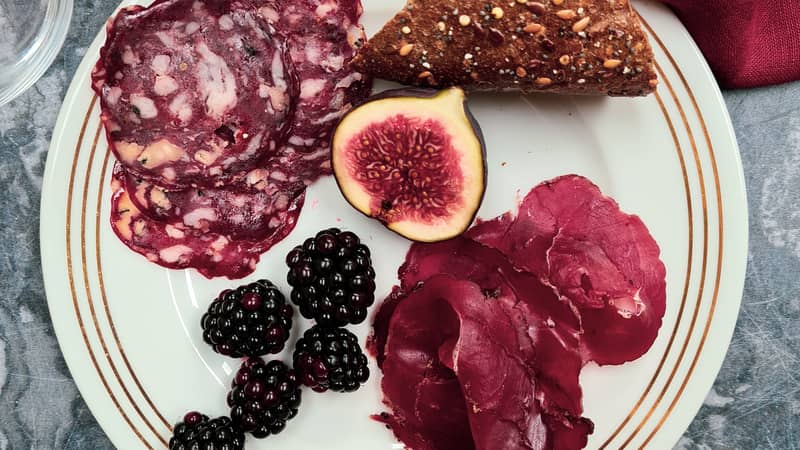 British cured meats on a plate