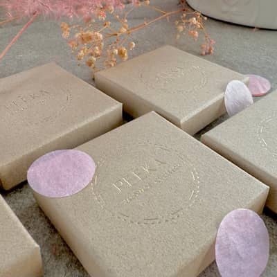 All orders come in an eco-friendly jewellery box and packaging