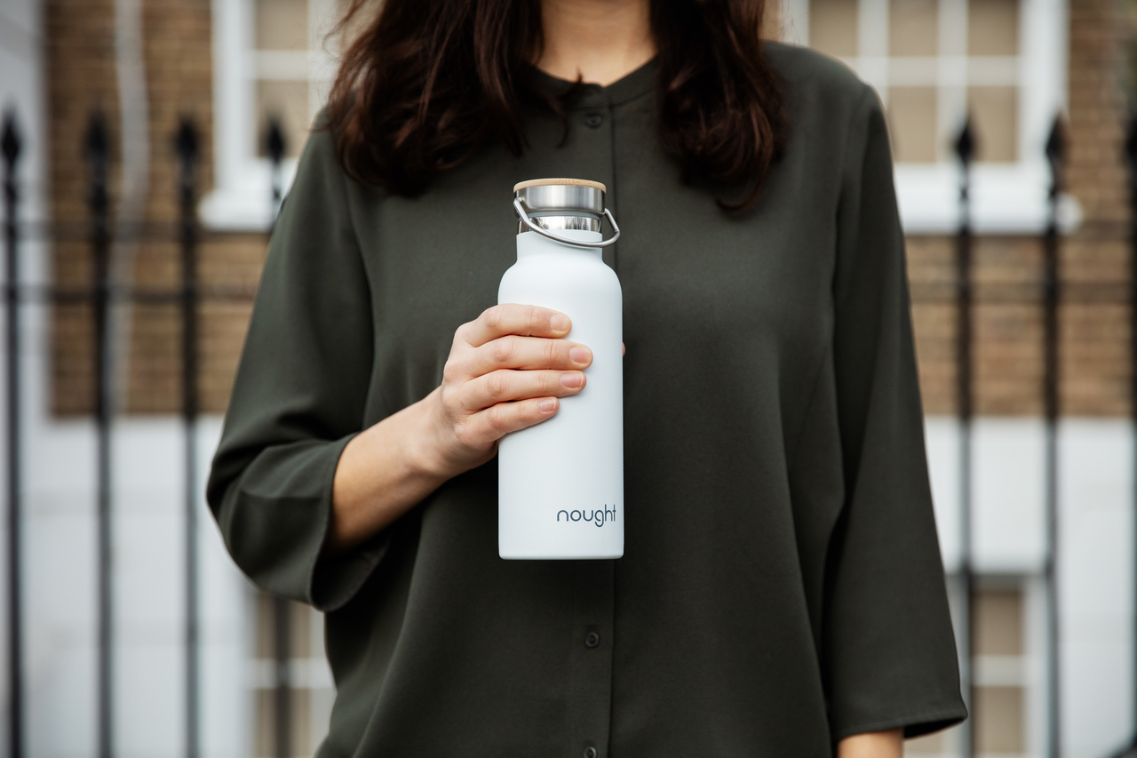Nought stainless steel double wall reusable water bottle