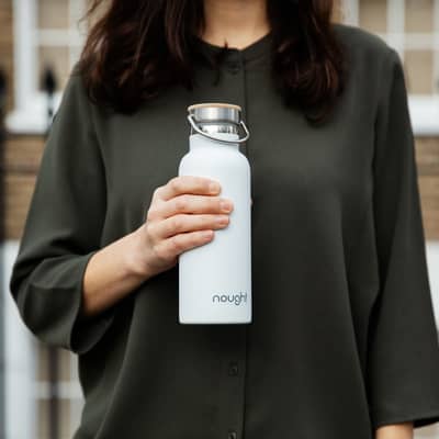 Nought stainless steel double wall reusable water bottle