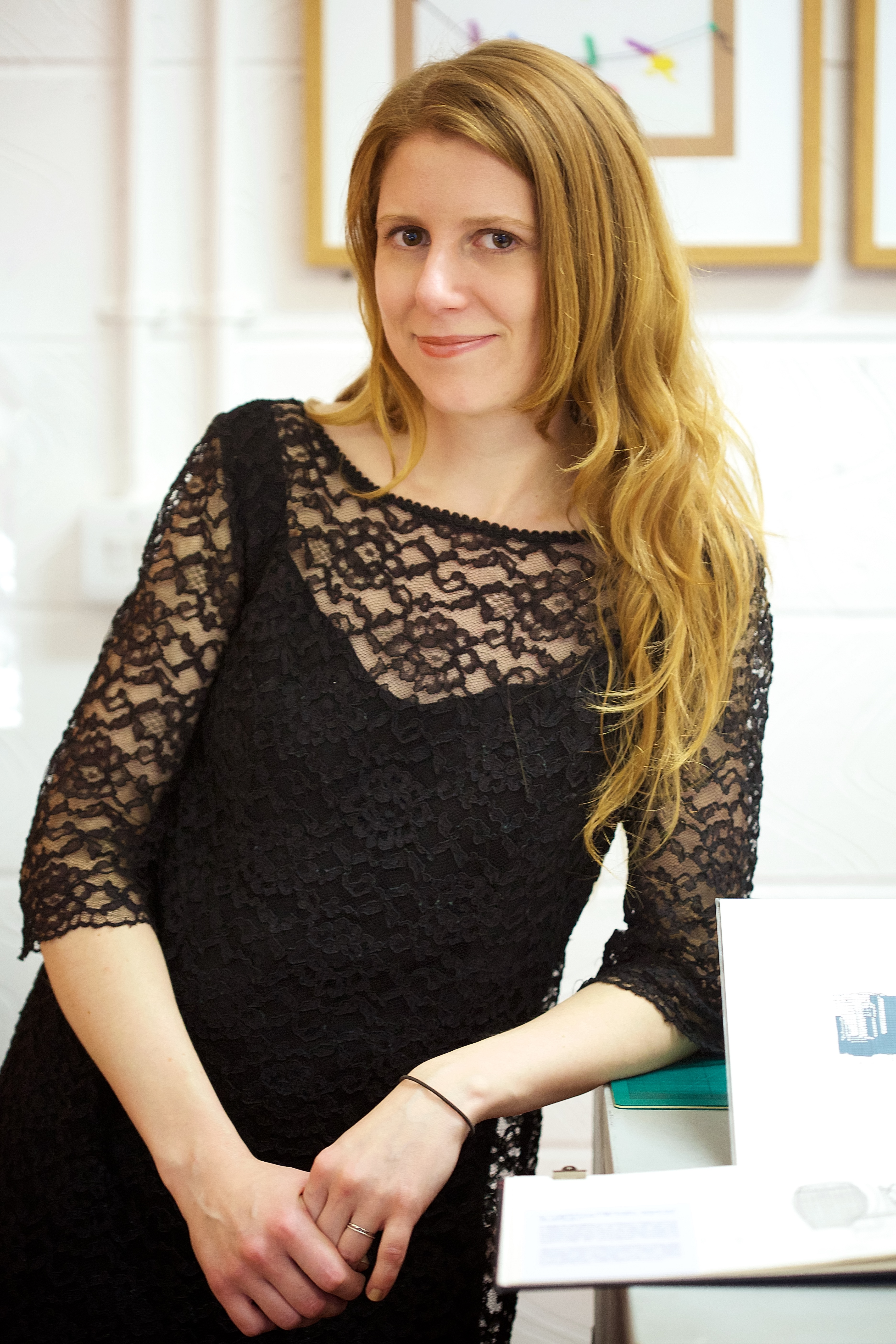 Kethi copeland portrait at my Open Studios show