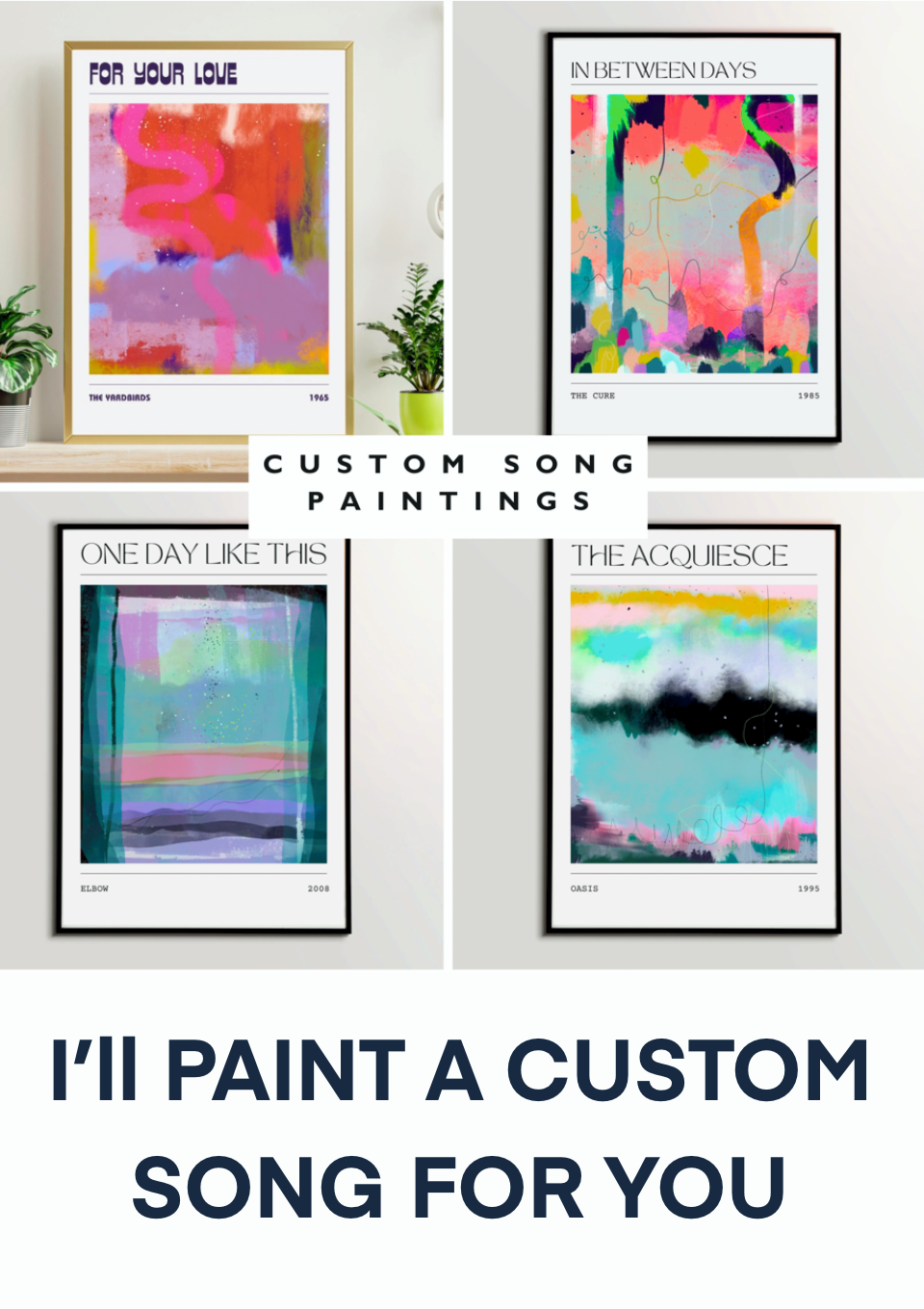 Custom Song Art Painting Art prints