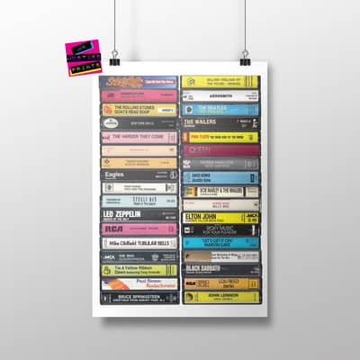 Music from 1973 Cassette Print