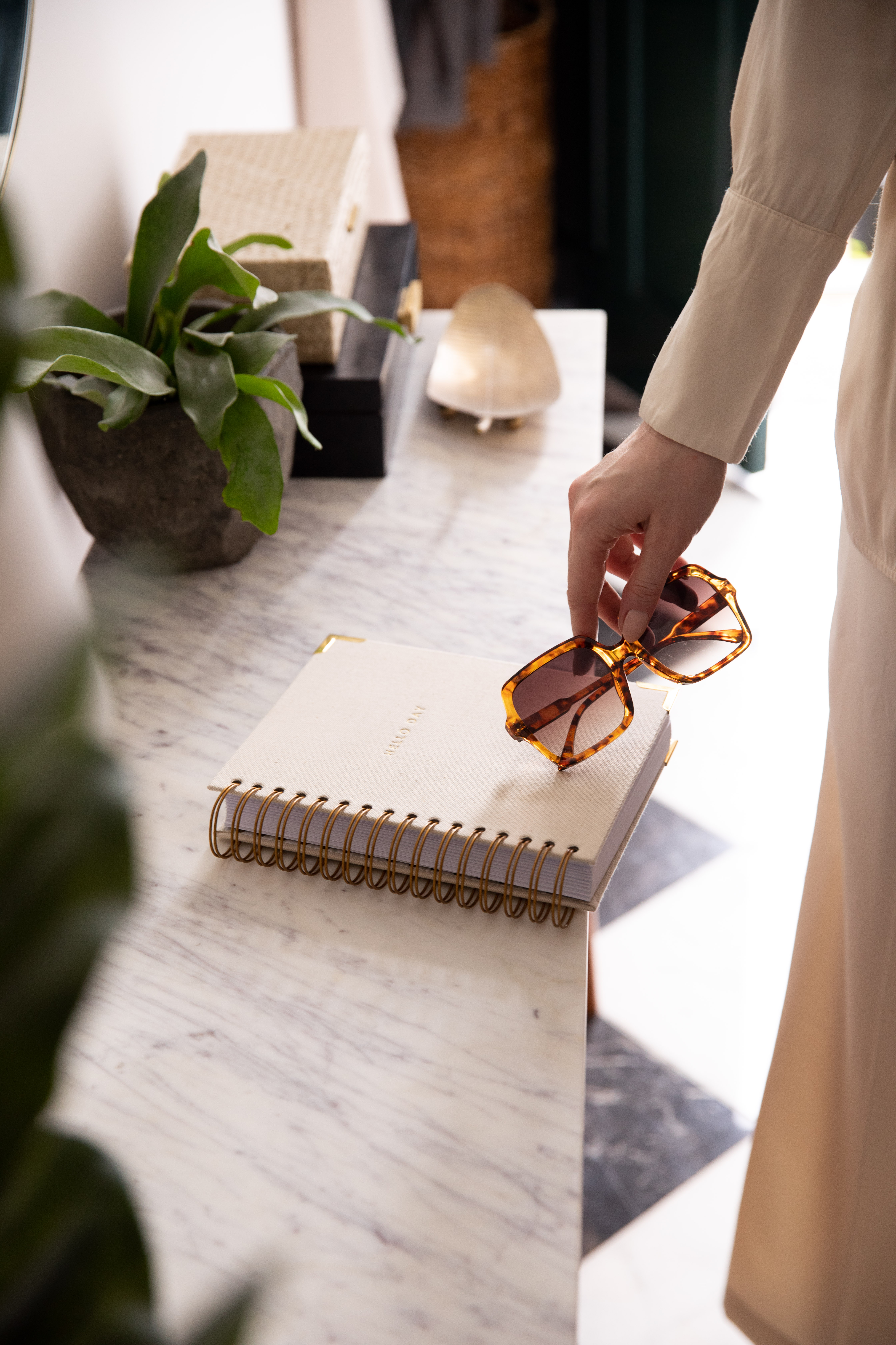 Creme Spiral Planner