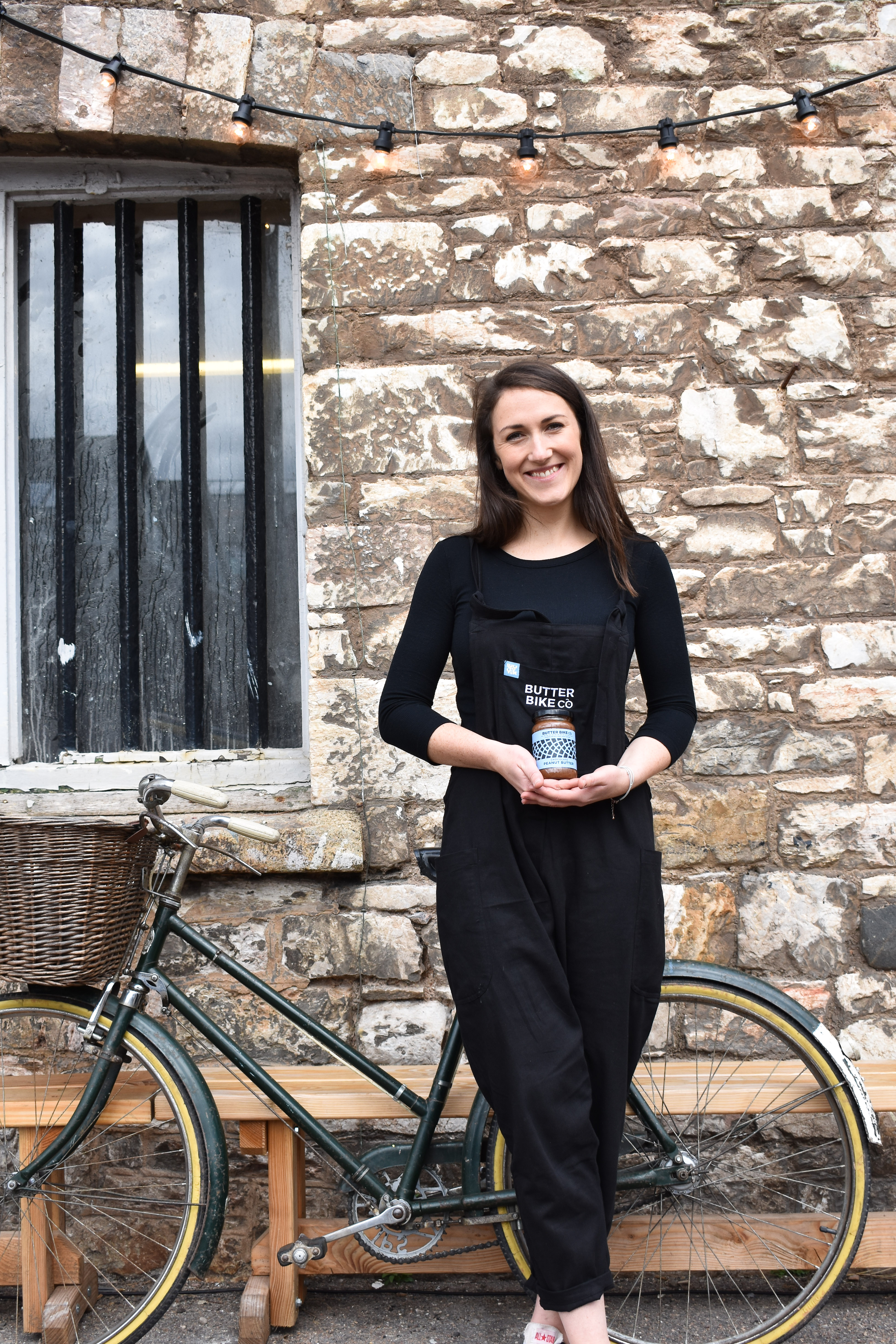 Butter Bike - Founder Jeni Reeve with the OG bicycle