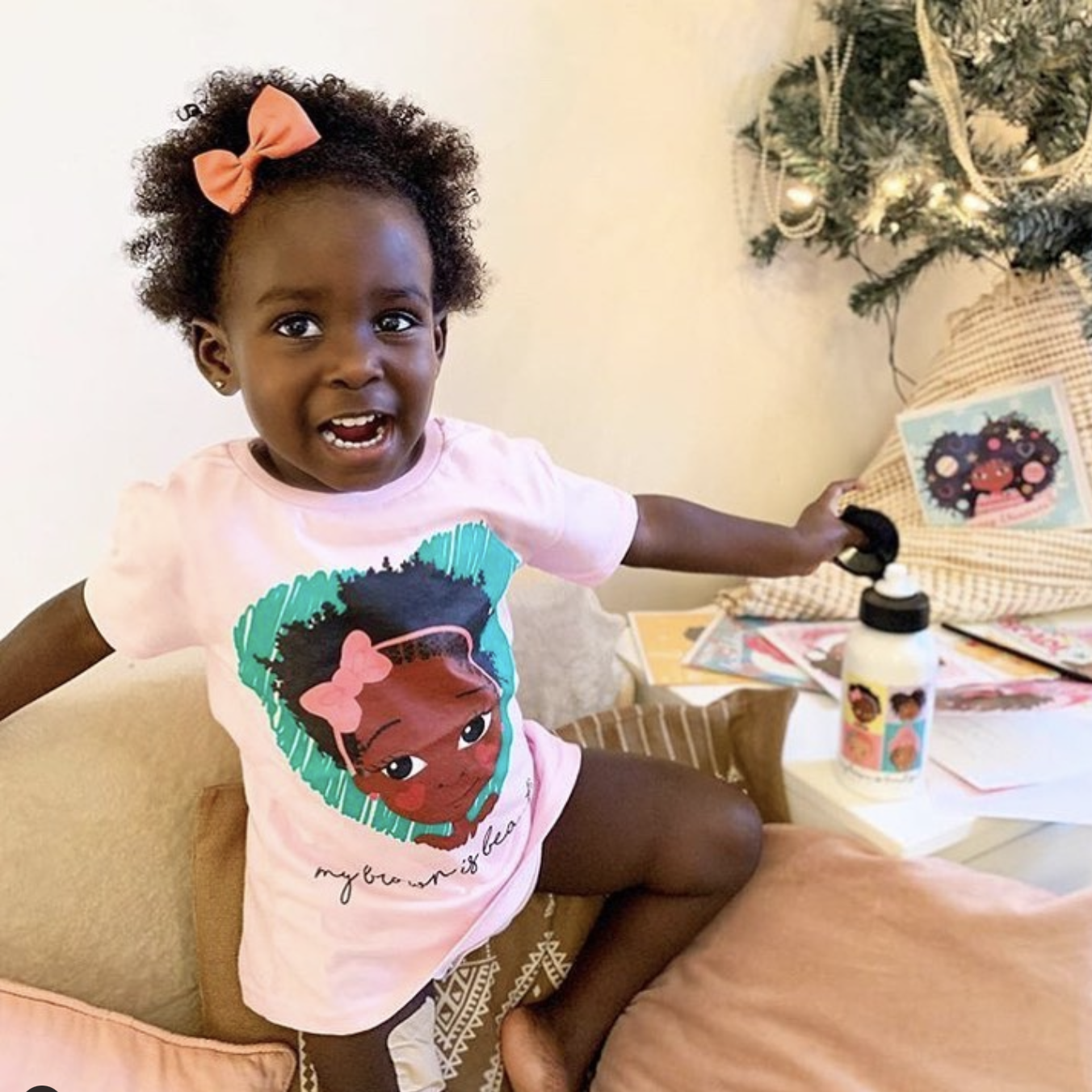 black girl in black beautiful tee