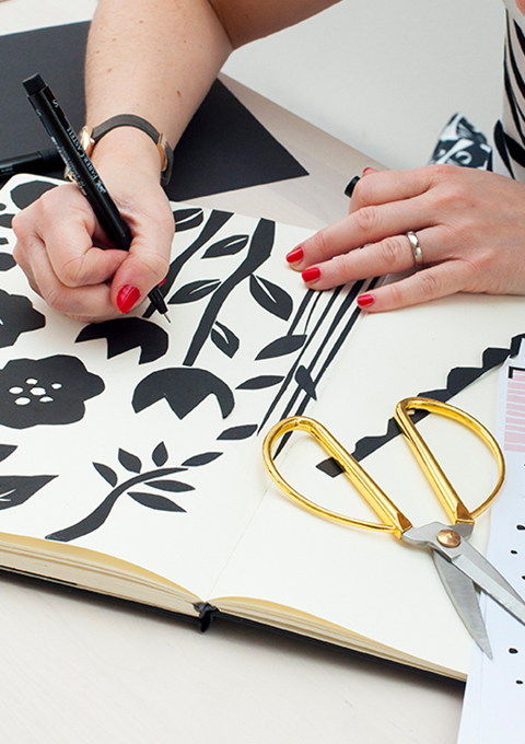 zedig design designing in sketch. book