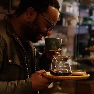 Drinking speciality coffee