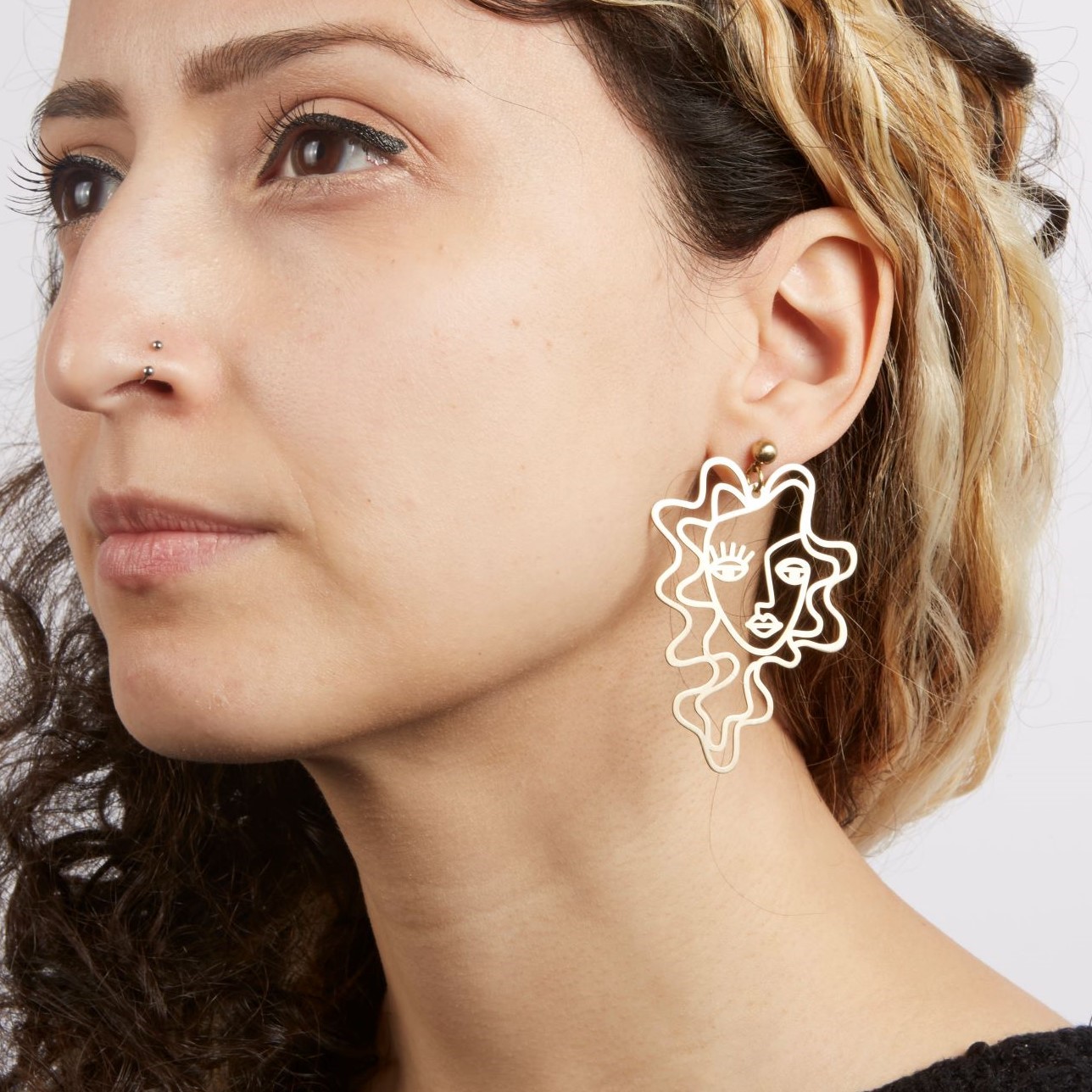 Face Earring gift for her 