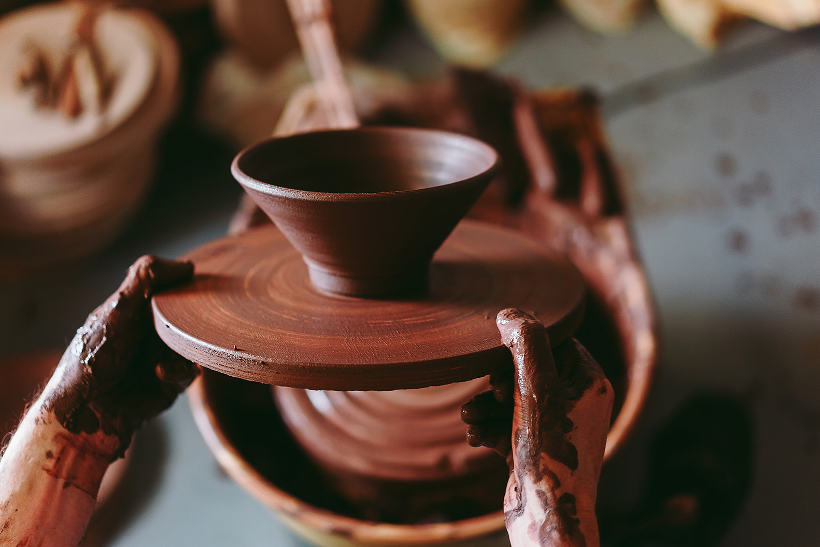 Matthew Jones Ceramics masterclass finished pieces