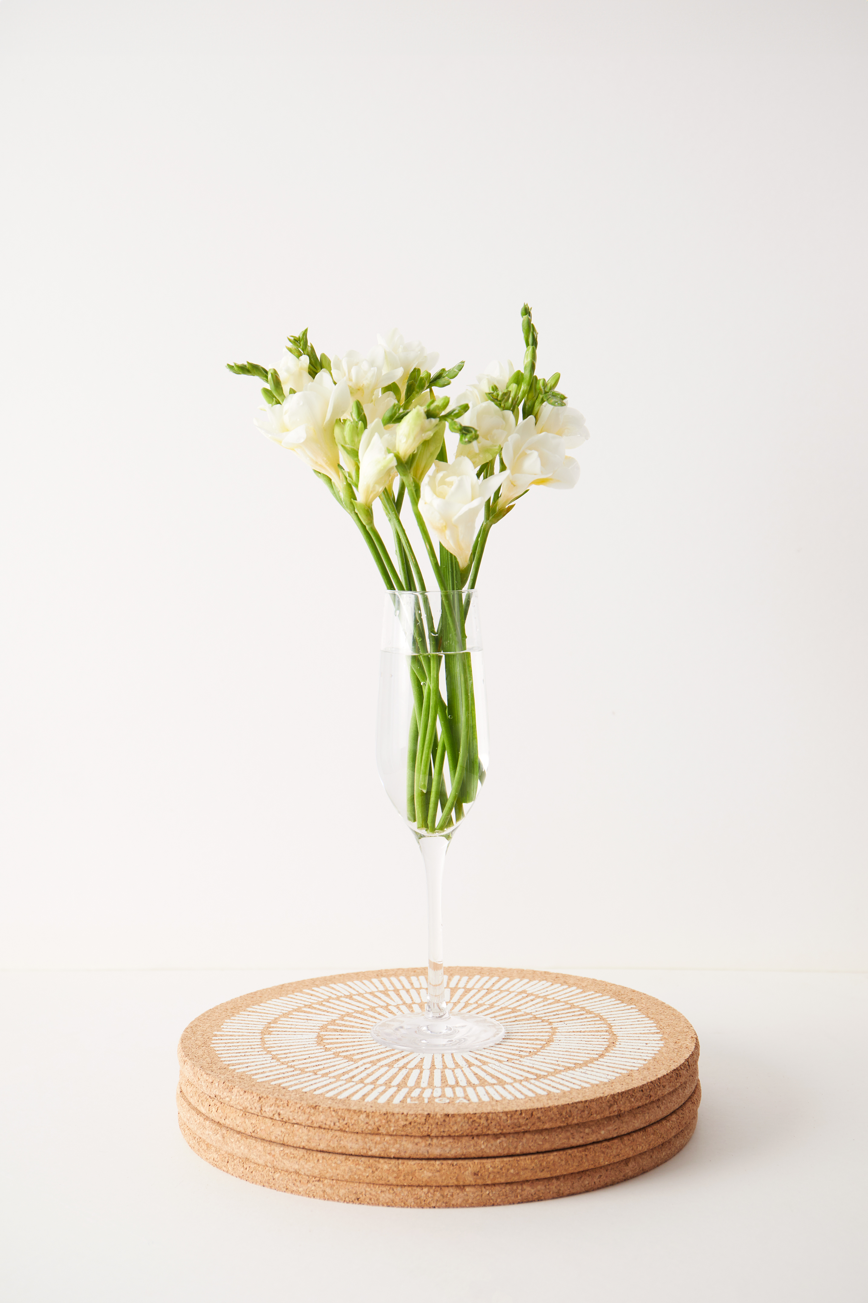 Organic printed cork mats 