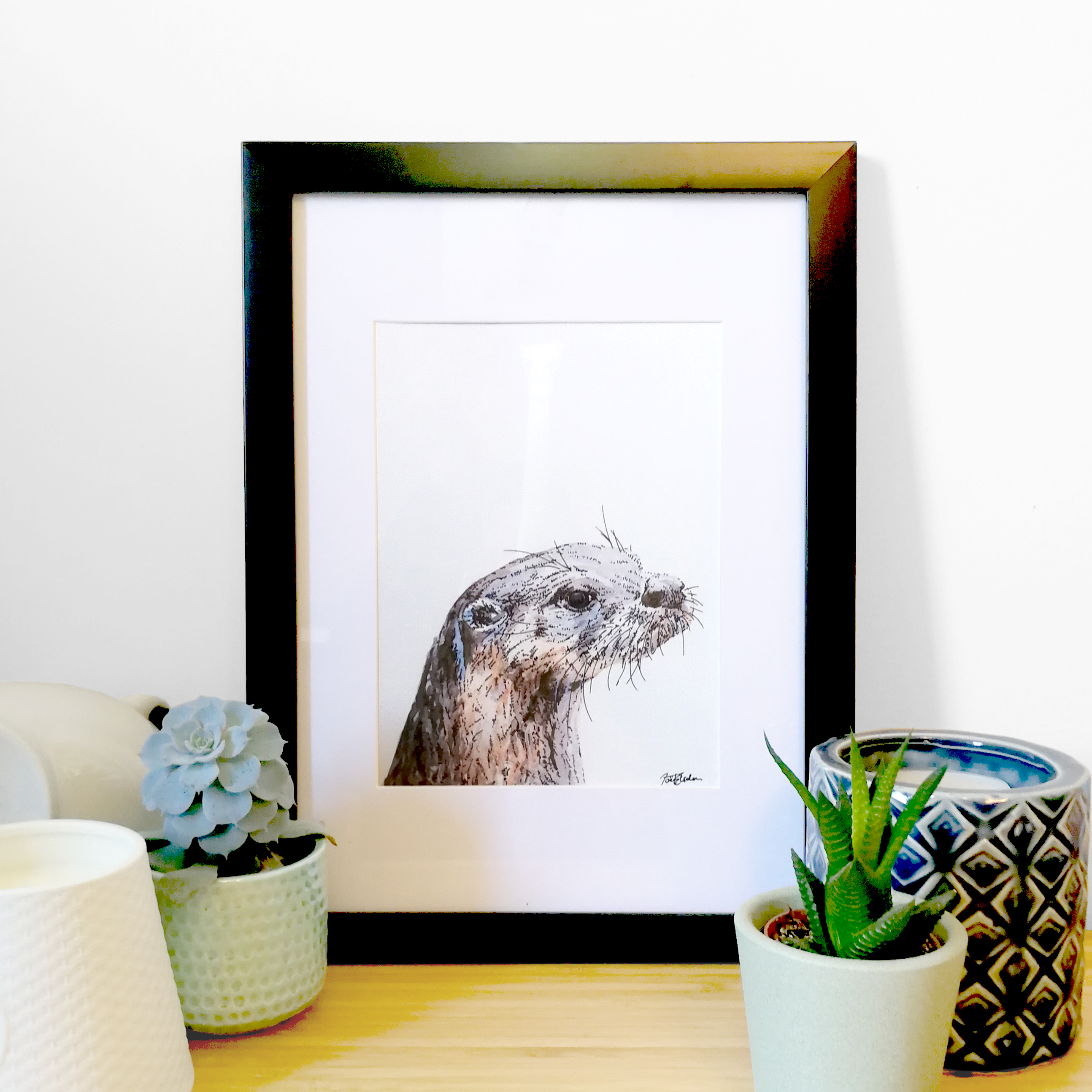 Otter Art Print