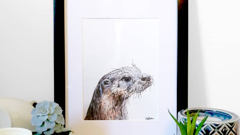 Otter Art Print
