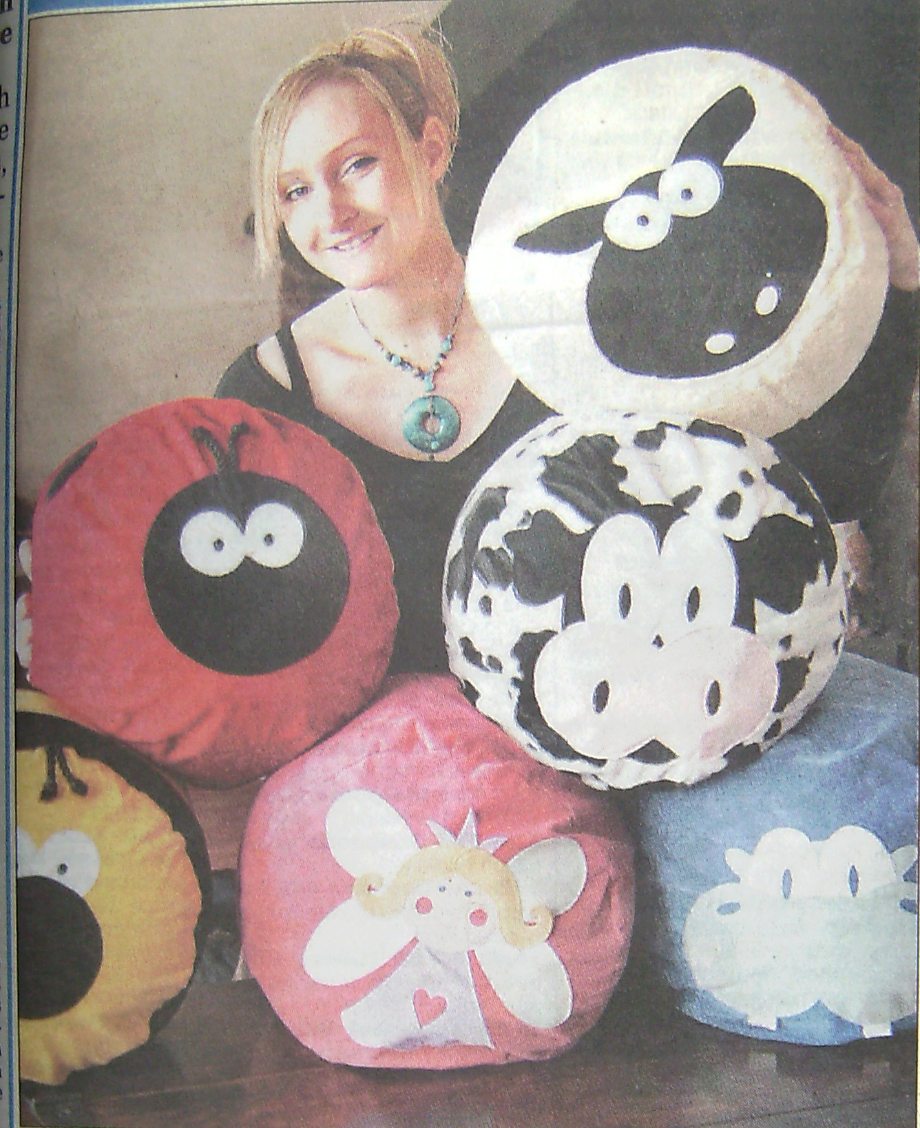 Me back in 2008 when I first started Teeny Beanies