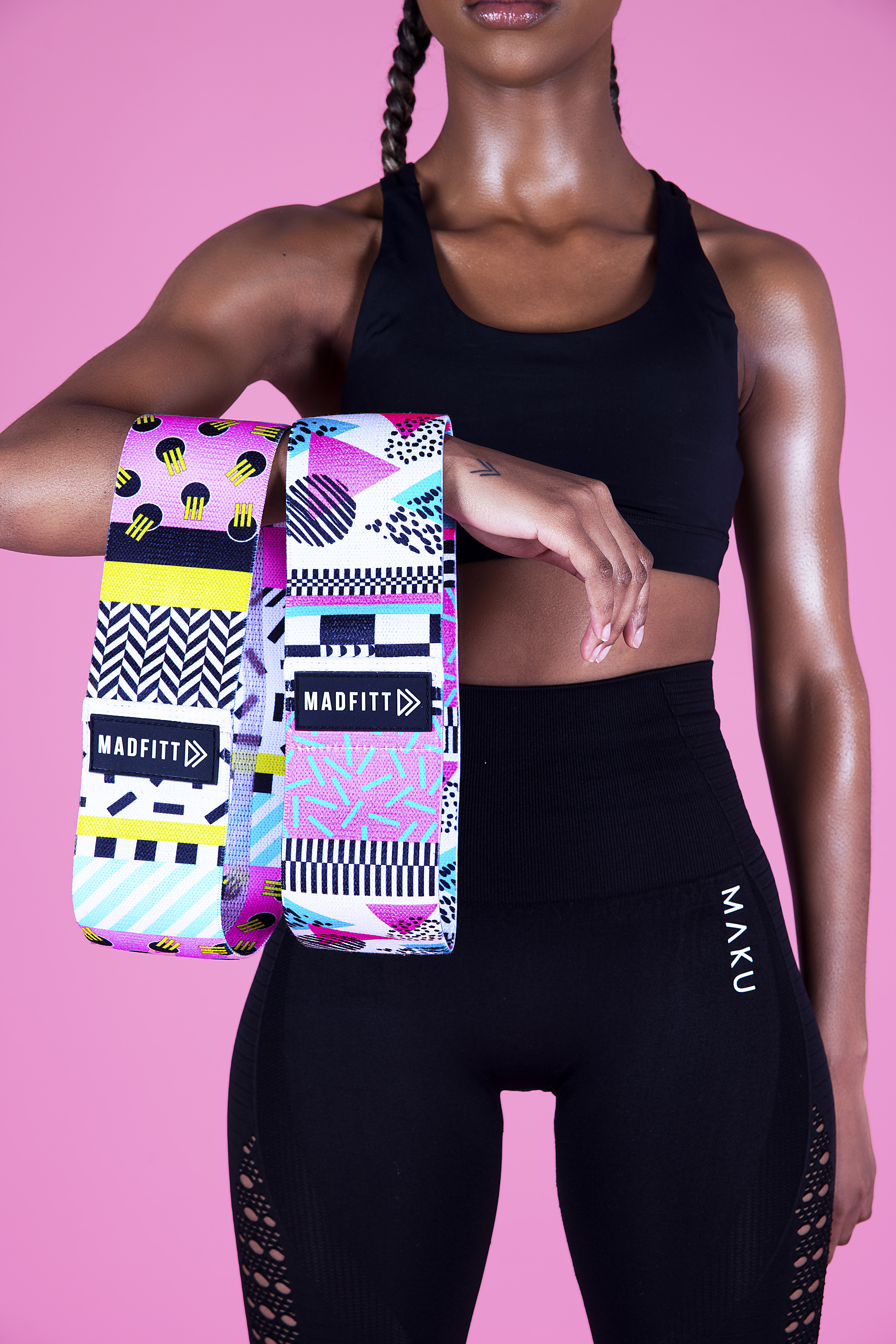 Vegan friendly short resistance bands