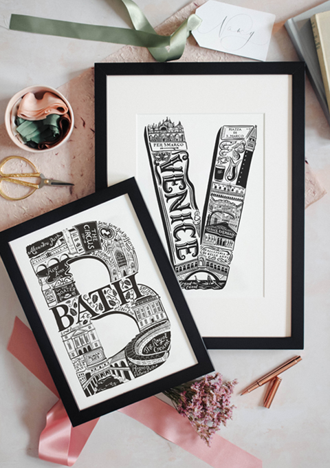 Venice and Bath prints