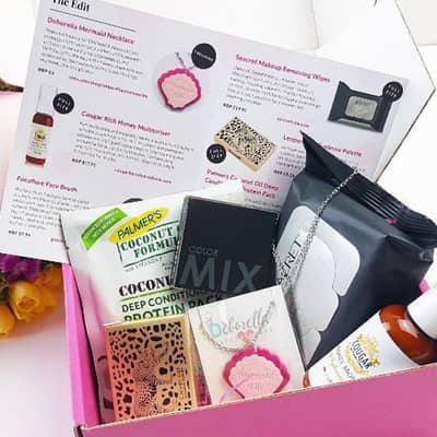 Neatly packaged in a cute pink box