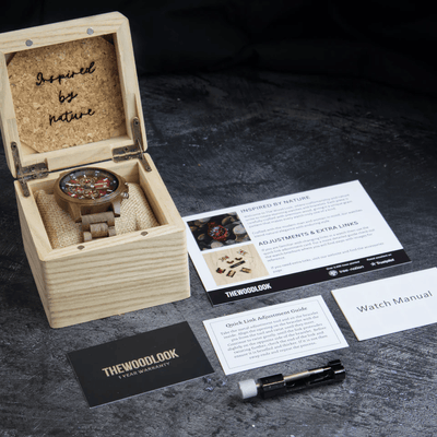 Wooden Watch With Collectors Box & Instructions