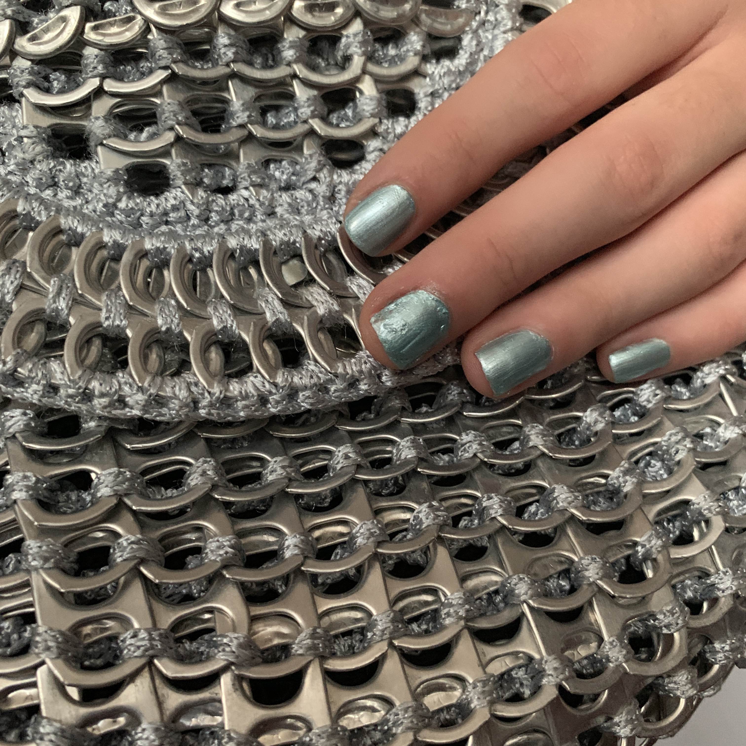 Detail from Daisy Chain Ring Pull Bag