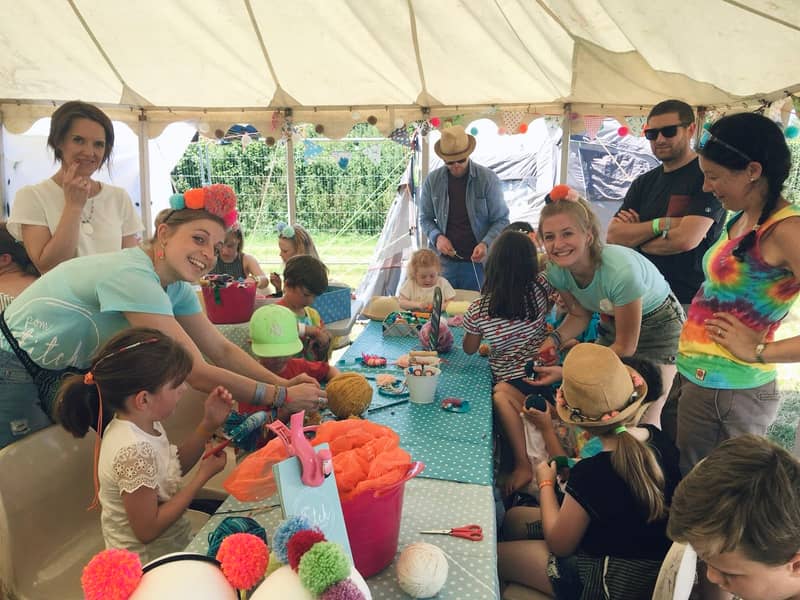 At GlasDenbury Festival