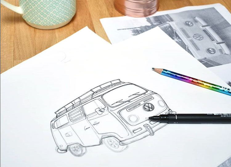 bespoke design sketch