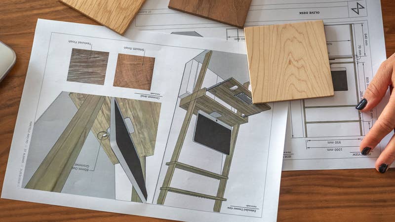 At Martelo and Mo, we working with sustainably sourced hardwoods and utilise as much timber as possible by applying 'blocking' technique.