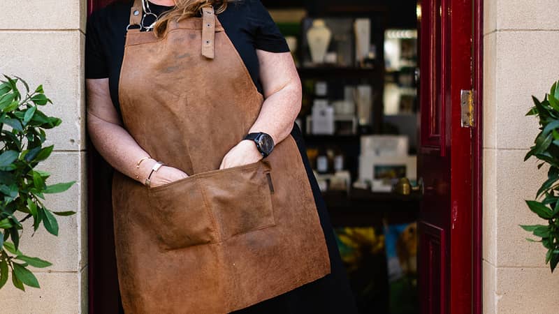 Alison outside her workshop