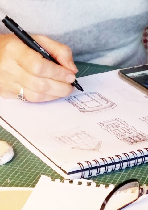 Drawing houses from my Love Bristol design