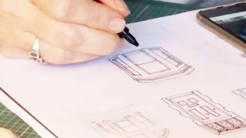 Drawing houses from my Love Bristol design