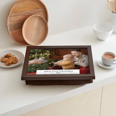 Photo beanbag lap tray