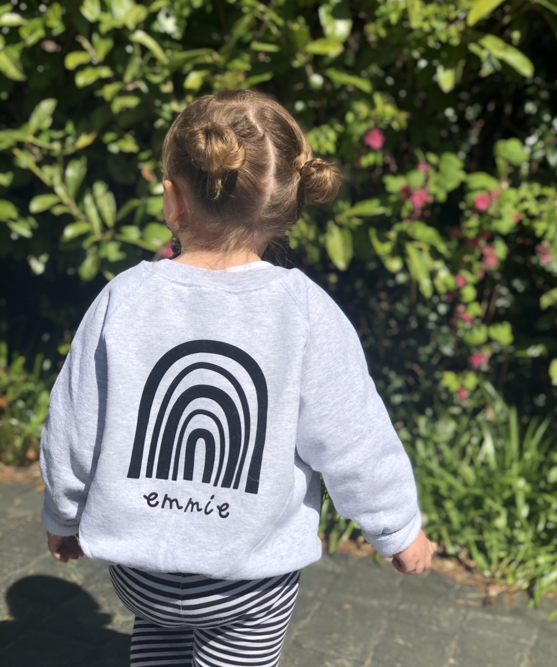 personalised Rainbow sweatshirt  