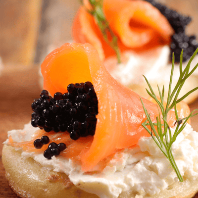 Caviar Canape Blinis