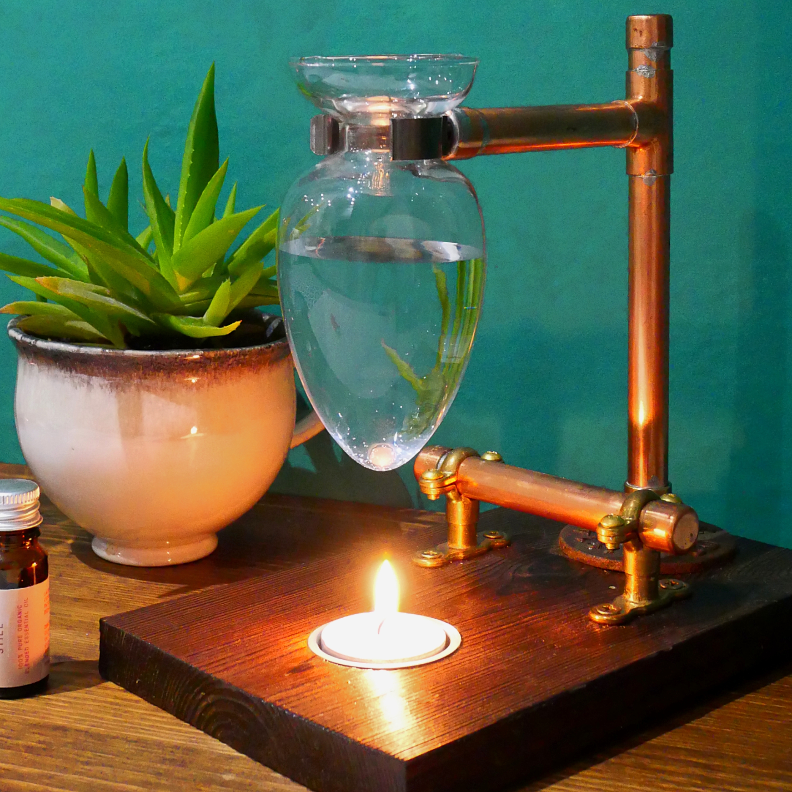 copper pipe essential oil diffuser